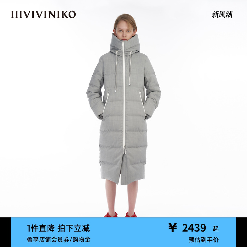 羊毛长款羽绒服IIIVIVINIKO