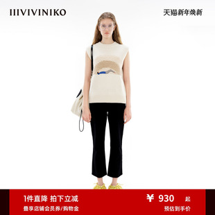 IIIVIVINIKO「JEN UMAN合作系列」大廓形针织背心女R341244677D