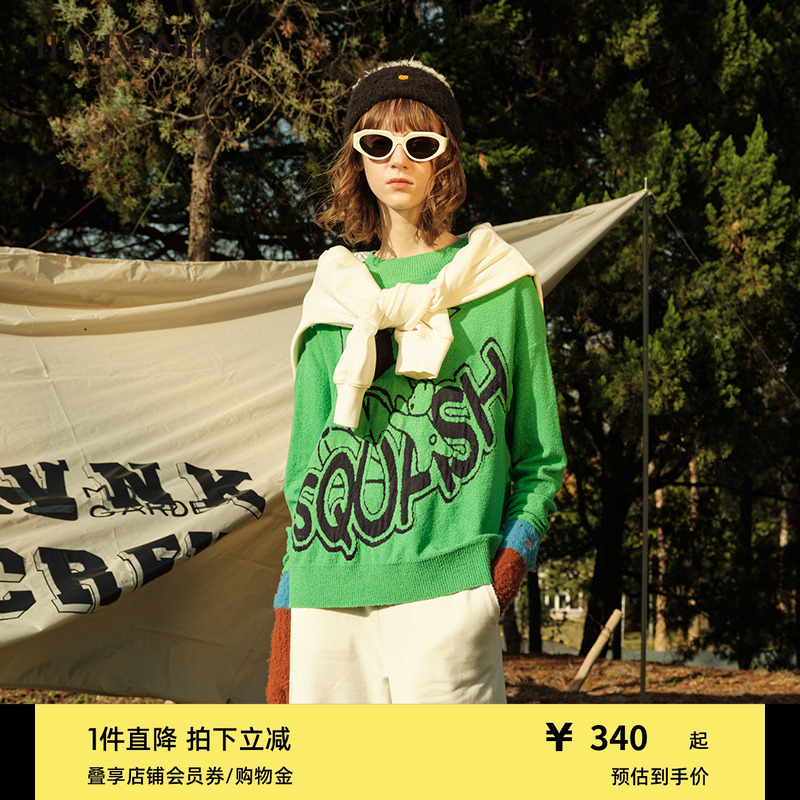 IIIVIVINIKO圆领针织衫毛衣