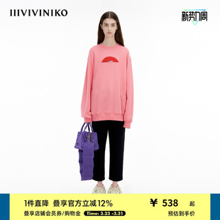 IIIVIVINIKO「JEN UMAN合作系列」多巴胺绣花卫衣女C335001326A
