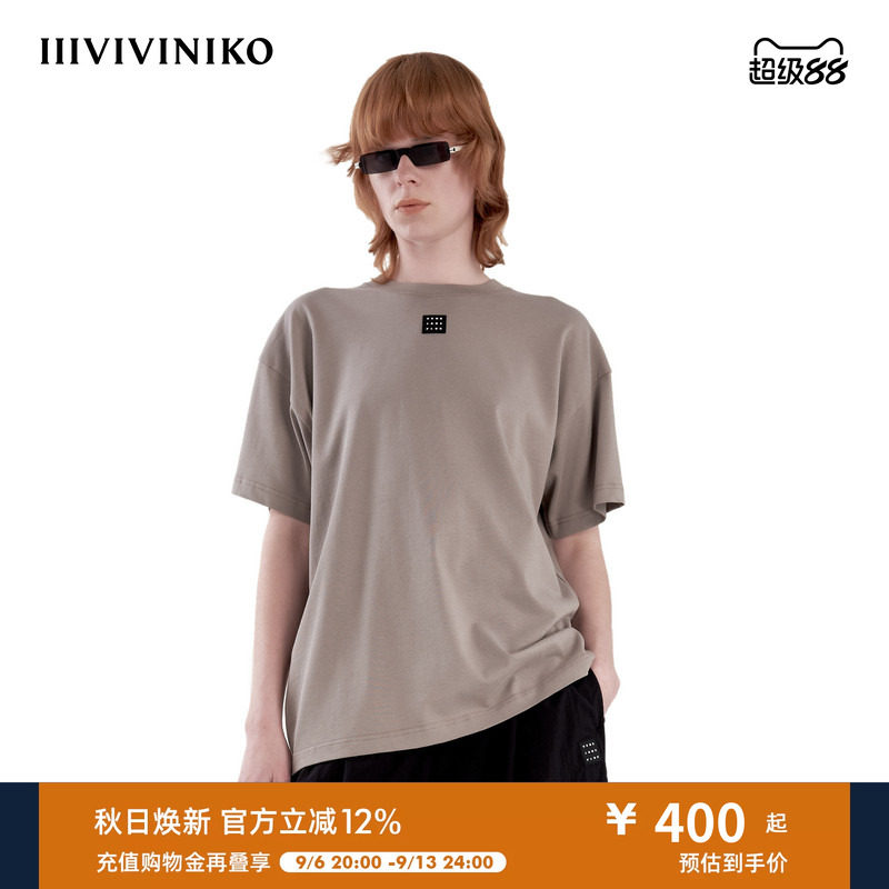 【设计师款 40s纱线】夏季新款多巴胺简约休闲短袖T恤女图片