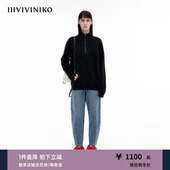 高领多巴胺套头针织衫 羊绒 女M340138645C 新品 IIIVIVINIKO冬季