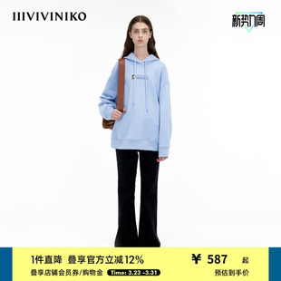 IIIVIVINIKO「JEN UMAN合作系列」多巴胺全棉卫衣女C335002315B