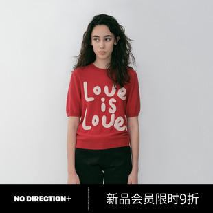 Love love 短袖 N610102620A 圆领针织衫 DIRECTION
