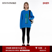 IIIVIVINIKO「JEN UMAN合作系列」多巴胺绣花卫衣女C335001326A