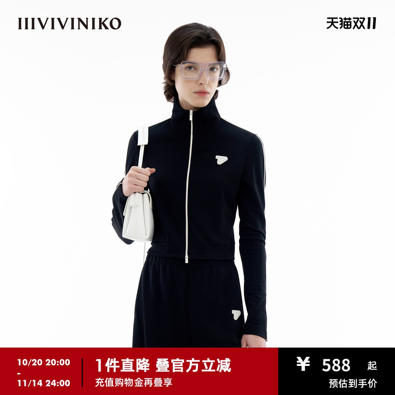 截短运动拉锁杉IIIVIVINIKO