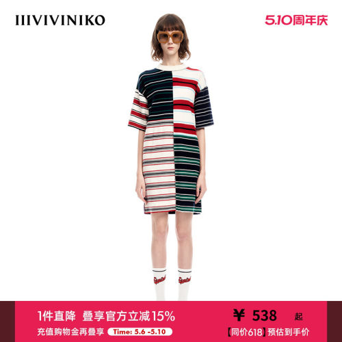 IIIVIVINIKO慵懒休闲针织连衣裙