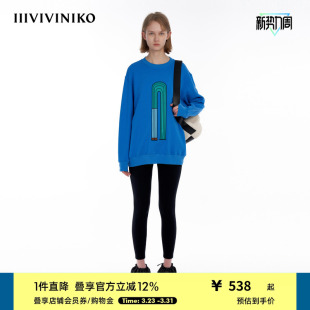IIIVIVINIKO「JEN UMAN合作系列」多巴胺绣花卫衣女C335001326A