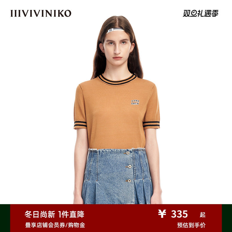 IIIVIVINIKO圆领套头针织衫