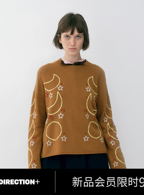 NO DIRECTION+星月系列刺绣针织衫N610125608A71