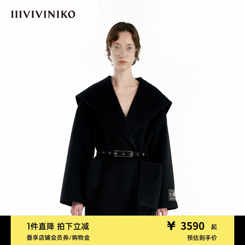 落肩大衣外套IIIVIVINIKO