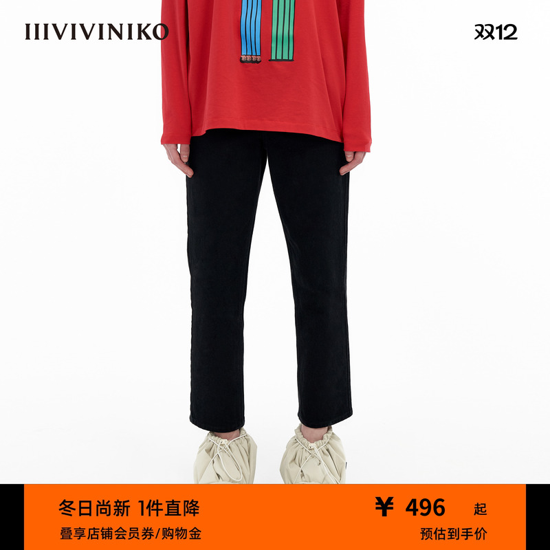 IIIVIVINIKO23秋季新品牛仔裤