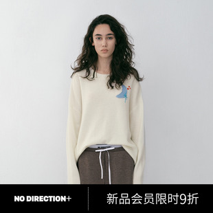 N610106616A 星月系列刺绣羊绒衫 DIRECTION