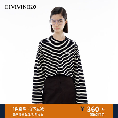 截短长袖T恤IIIVIVINIKO