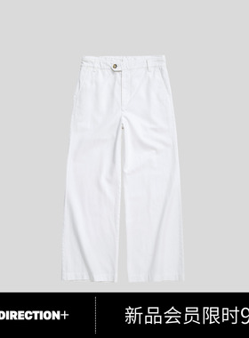 NO DIRECTION+ 全棉直筒及地白色牛仔裤N531801234B
