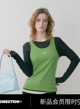 NO DIRECTION+ 羊毛撞色可拆卸两件式针织打底N534001341B