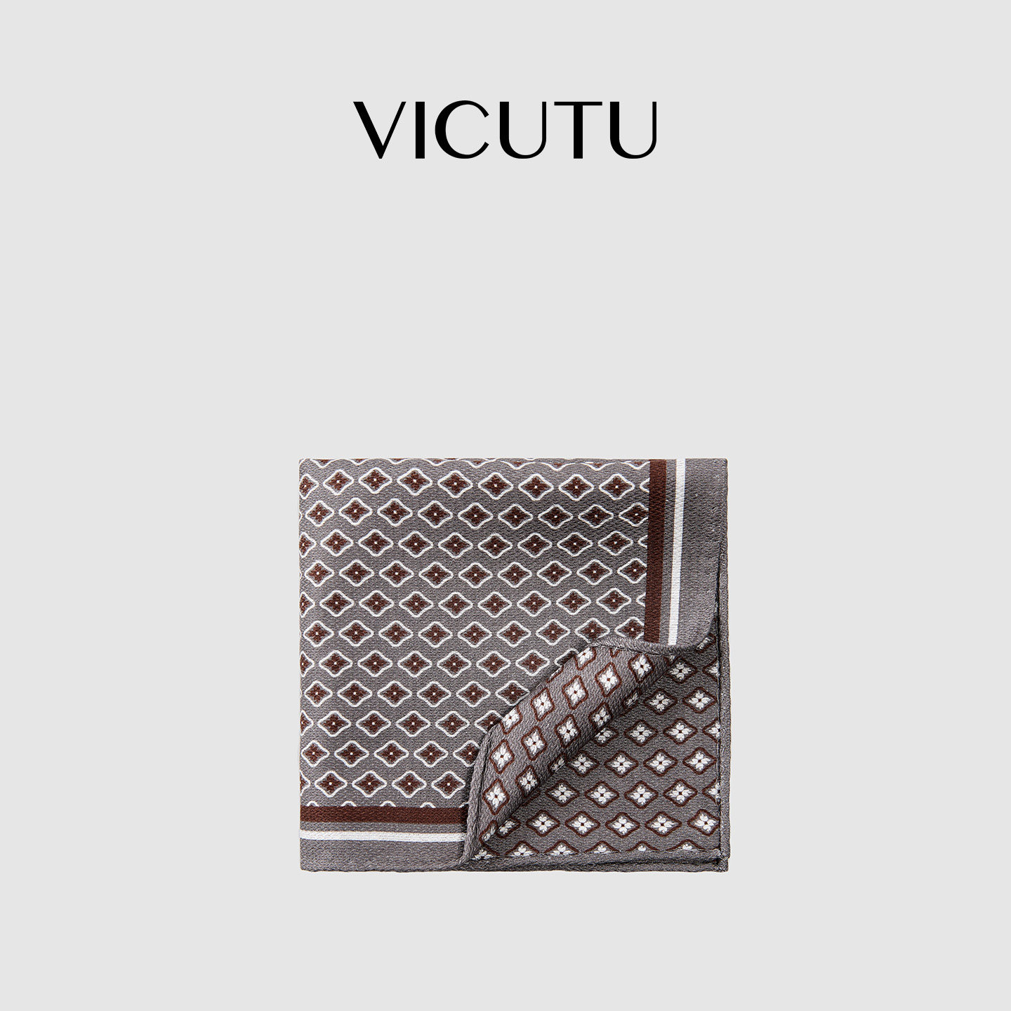 VICUTU威可多男士方巾100%桑蚕丝柔软亲肤正装礼服商务西装口袋巾