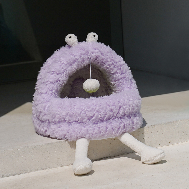 ZEZE萌萌怪兽系列保暖宠物猫窝