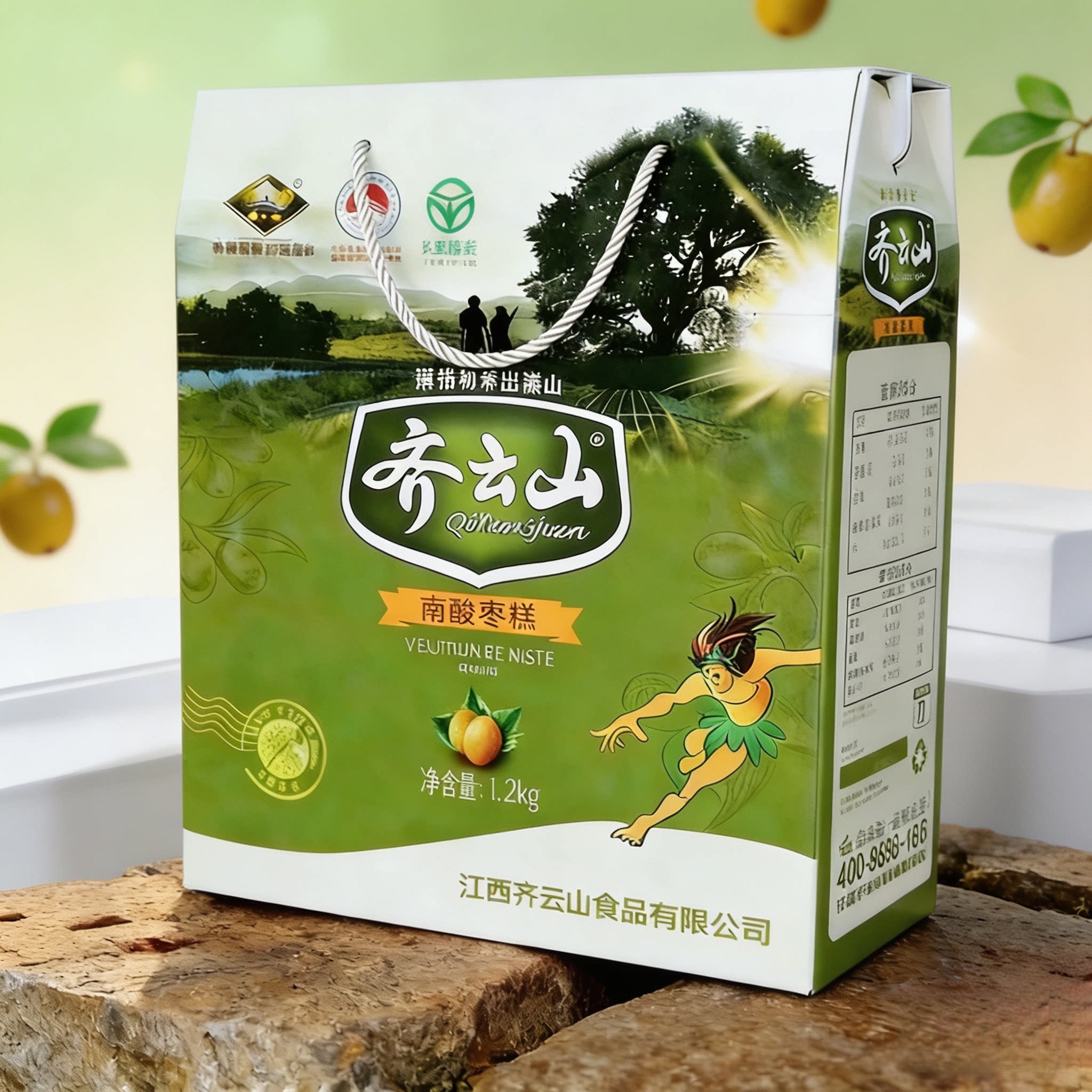 新鲜齐云山南酸枣糕礼盒袋装正宗江西赣州特产零食家庭办公小吃