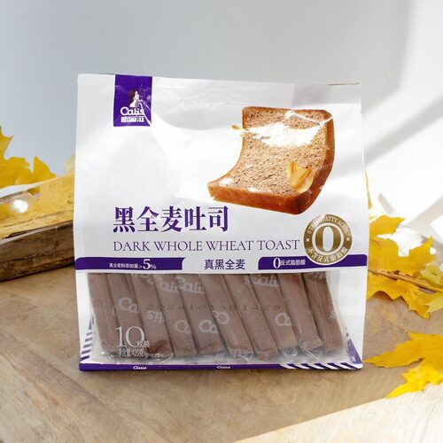咔丽滋黑全麦吐司420克 吐司面包粗粮早餐面包糕点包邮