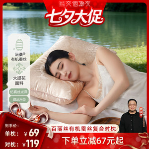 百丽丝家纺蚕丝枕头护颈椎助睡眠