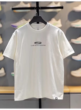 李宁反伍T恤2026夏季新品男子纯棉透气短袖宽松圆领文化衫AHSW163