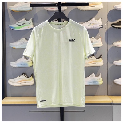 李宁速干短袖2025年秋季新款专业跑步男子反光抗菌凉爽T恤ATSV373