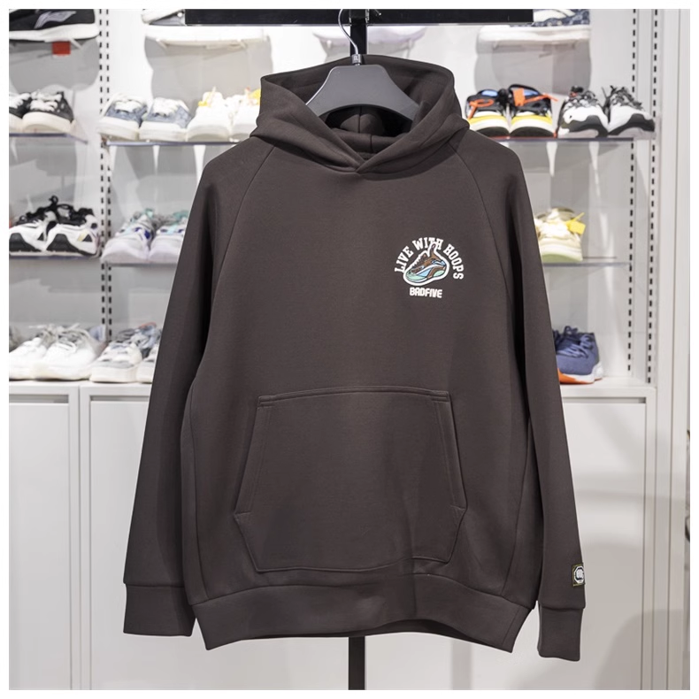 李宁卫衣男子2025春季新款反伍系列宽松休闲套头连帽上衣AWDV025