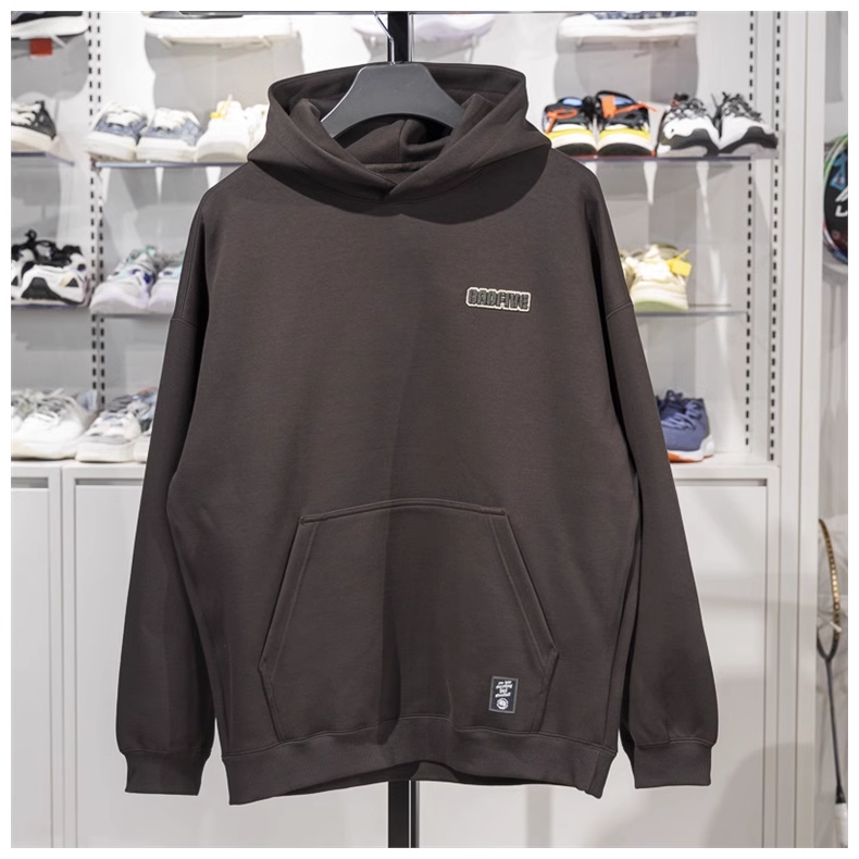 李宁男子卫衣2025春季新款长袖连帽宽松装休闲上衣运动服AWDV029