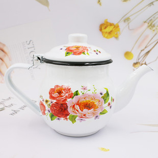 0.7L 搪瓷壶加厚珐琅搪瓷茶壶韩雅壶茶水壶咖啡壶油壶酒壶凉水壶