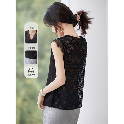 精致时尚时髦超好看性感蕾丝背心