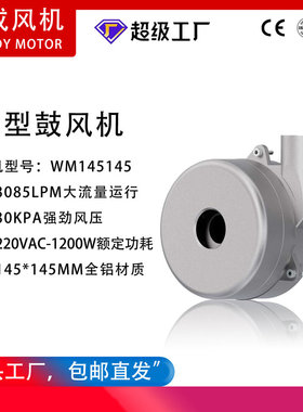 WM145145-220V风机1200W无刷直流离心鼓风机伟成风机
