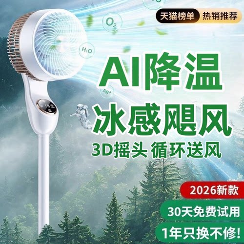 2026新款丨制冷电风扇负离子净化