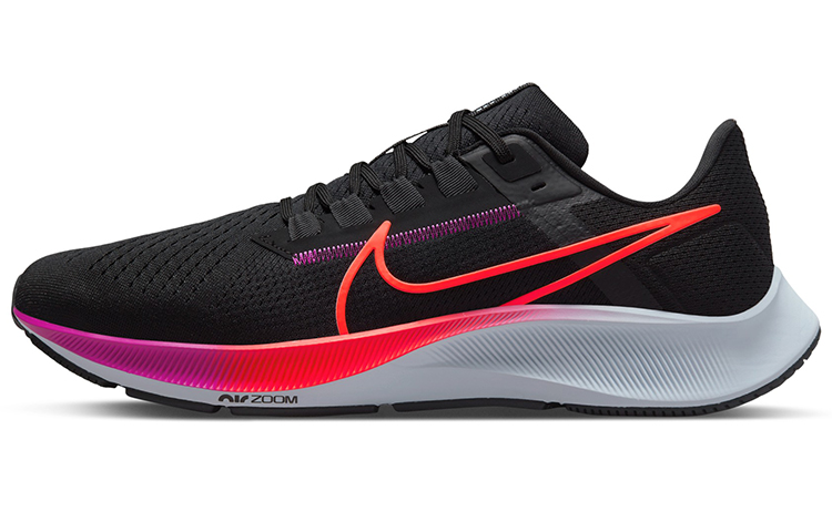 nike air zoom pegasus 38 低帮跑步鞋 黑红紫cw7356-011