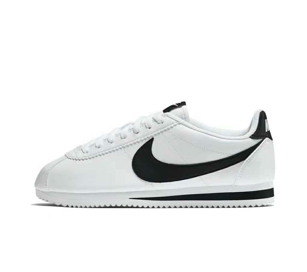 nike classic cortez white black 阿甘 黑白lisa同款 807471-101