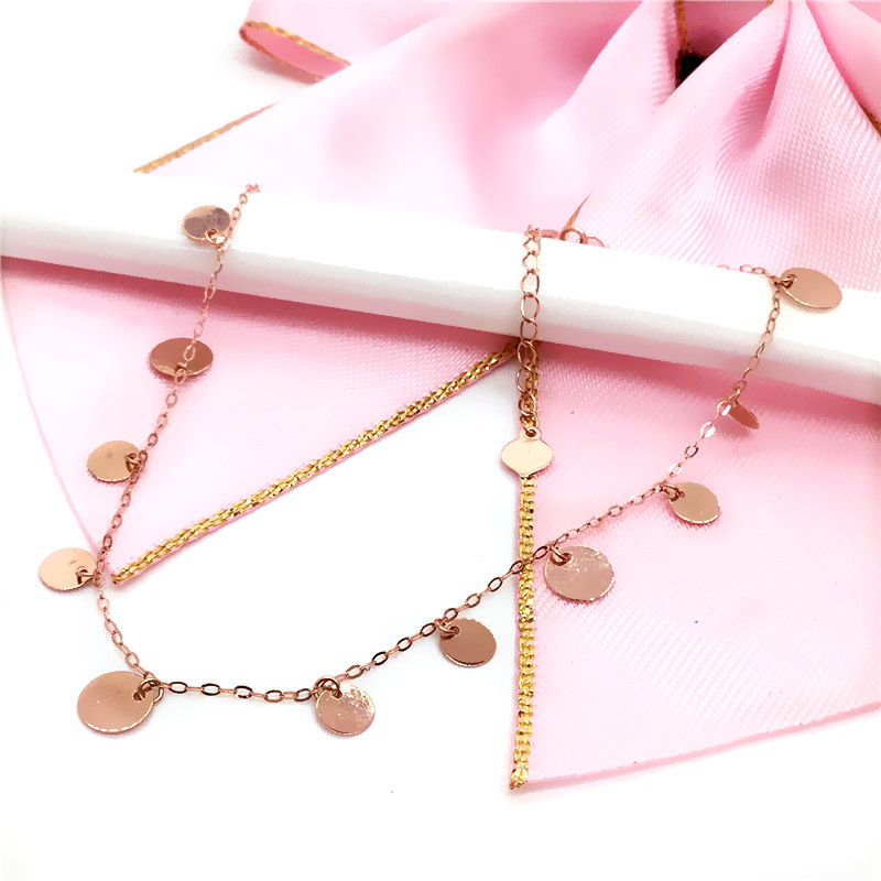 翁氏珠宝流苏圆片手链精致保真