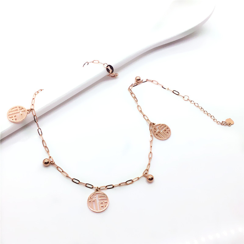 翁氏珠宝支持验货夏季新款脚链