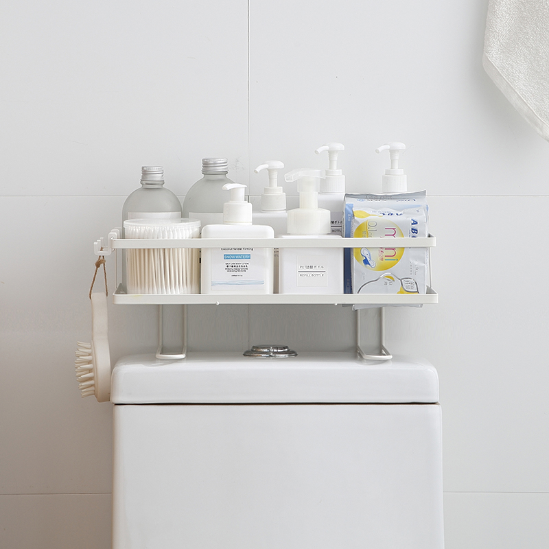 马桶置物架上方卫生间免打孔浴室厕所洗手间用品储物架子收纳神器
