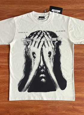 Hellstar Studios  Jesus Eyes T-Shirt 掩面哭泣印花短袖T恤