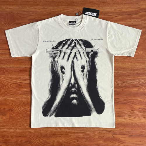Hellstar Studios  Jesus Eyes T-Shirt 掩面哭泣印花短袖T恤