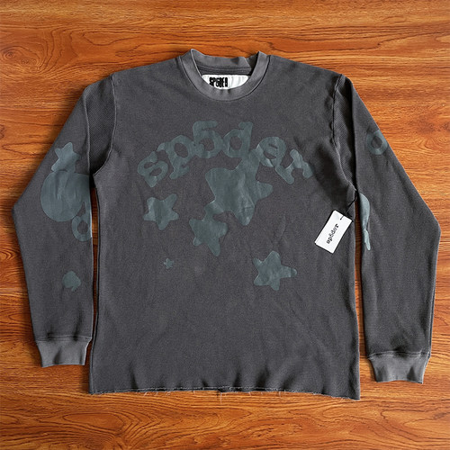 Sp5der worldwide 555555 Beluga  Heather Grey休闲长袖T恤