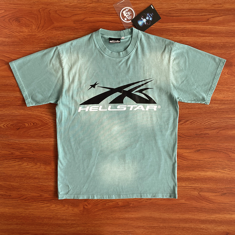 HELLSTAR STUDIOS INS同款大logo 纯棉洗水 短袖 T恤