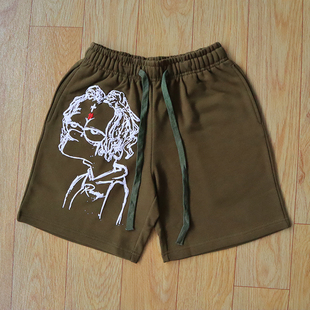 Revenge Trippie Redd Bart Shorts 辛普森风线条休闲运动短裤