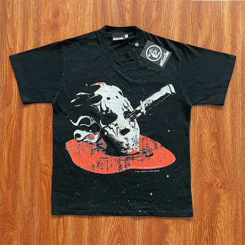 Hellstar Studios Halloween Skull 纯棉骷髅印花短袖T恤