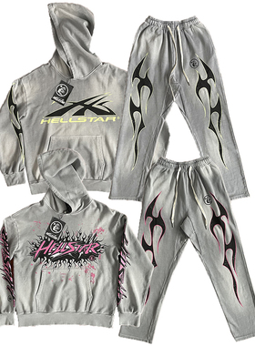 Hellstar Studios brainwashed hoodie with brain 洗水卫衣长裤