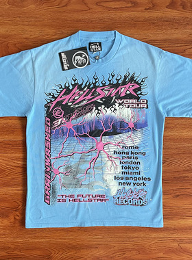 Hellstar Neuron Tour Capsule 10 Shirt 美式高街洗水短袖T恤