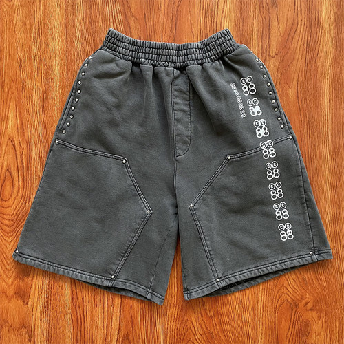 Project Capri Emergency short 欧美风柳钉洗水运动休闲短裤