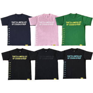 Awful Lot 简约字母印花短袖 T恤 Syrup Cough That