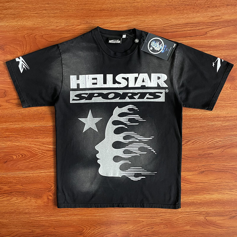 Hellstar Studios Family Tee 闪片洗水纯棉短袖T恤