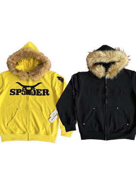 Sp5der 555555 Hoodies 拉链开衫刺绣男女款连帽卫衣